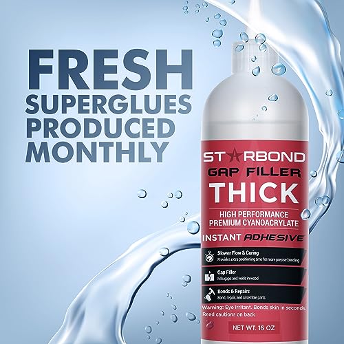 Thick CA Glue Complete Refill Kit (16 Ounce)