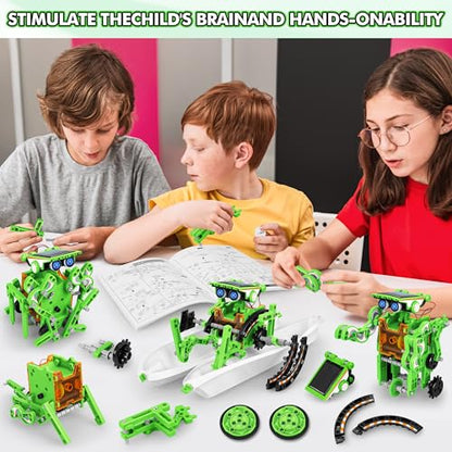 STEM 13-in-1 Education Solar Power Robots Toys for Boys Age 8-12 (13 Count)