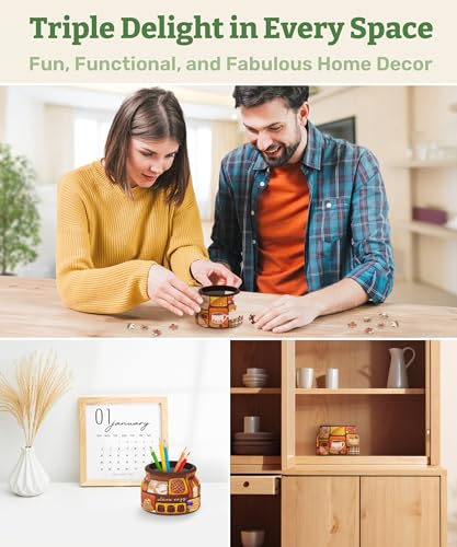 3D Puzzle Jar 64 Plastic Pieces for Adults