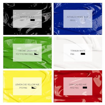 Acrylic Paint Set 1L (6 Count)