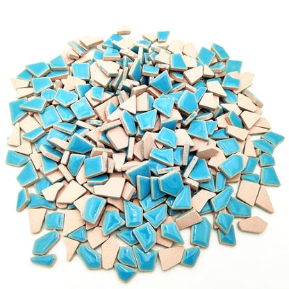 1.1LB Irregular Ceramics Mosaic Tiles (350 Count)