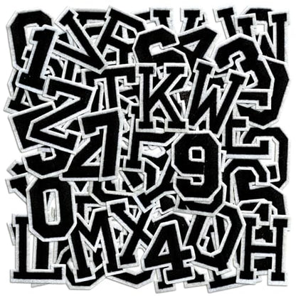 Letter and Number Iron On Patches (72 Count)