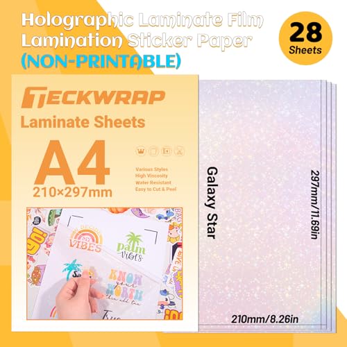 Holographic Laminate Sheets Waterproof Laminating Sheets