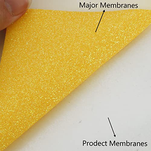 Glitter Fluorescent Gold HTV Heat Transfer Vinyl Rolls