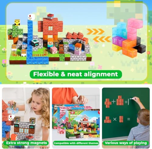 200 PCS Magnetic Blocks (32 Count)