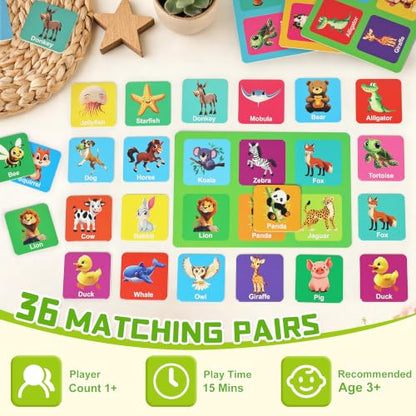 72 PCS Memory Matching Game with Dice