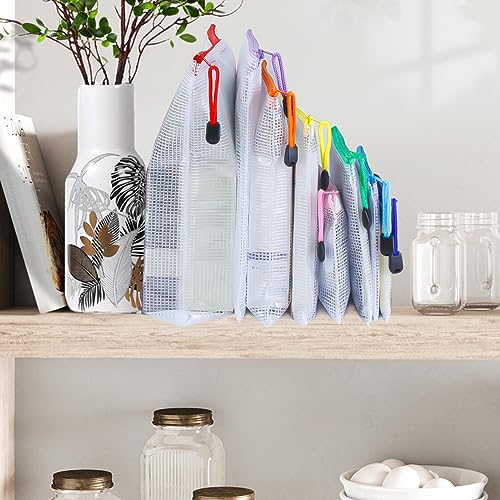 32pcs Mesh Zipper Pouch Bags (32 Count)