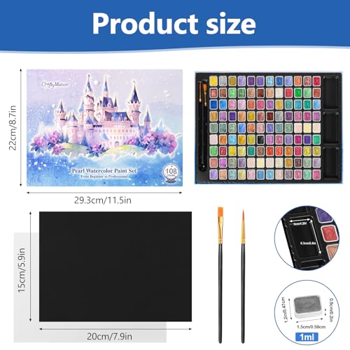 Mini Forestry Shifting Watercolor Painting Set (3.65 Ounce)