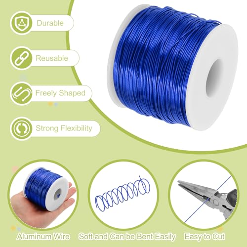 18 Gauge Anodized Aluminum Craft Wire Bendable Bonsai Training Wire 492 Feet 1mm for Sculpting Crafts Wreath Floral Beading Jewelry Making