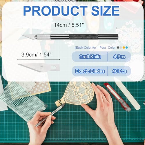 4 Pcs Exacto Knife (44 Count)