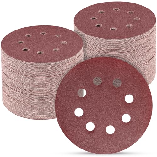 100PCS 5 Inch Sanding Discs 400 Grit Sandpaper for Orbital Sander (100 Count)