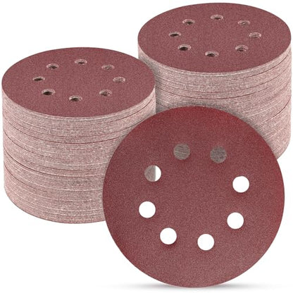100PCS 5 Inch Sanding Discs 400 Grit Sandpaper for Orbital Sander (100 Count)