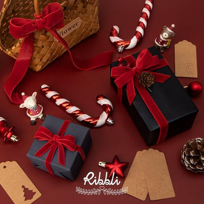 Polyester Red Velvet Ribbon (30 Foot)