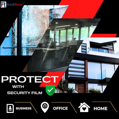 Window Security Film 5% VLT 99% UV Tinted Film (240 Sq Ft)