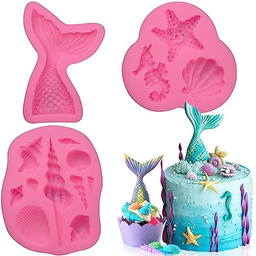 Mermaid Theme Silicone Fondant Mold