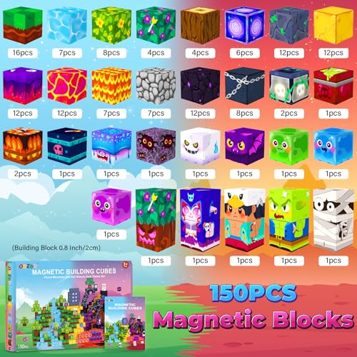 150PCS Magnetic Blocks (150 Count)