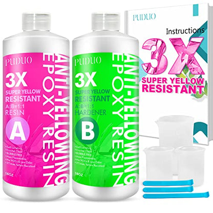 Epoxy Resin Crystal Clear Kit (32 Ounce)