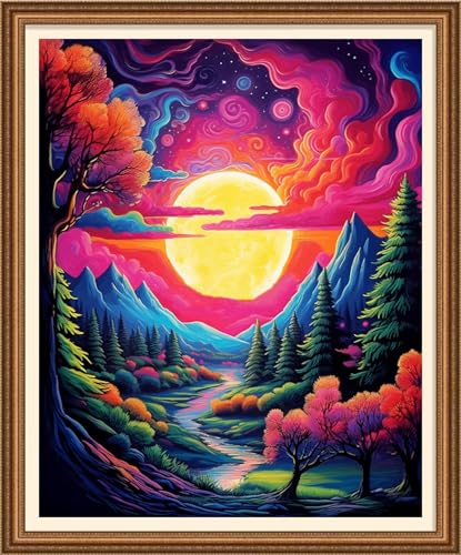 Cross Stitch Stamped Full Embroidery Kits DIY 11CT Cotton Thread Printed DIY Needlepoint Kits Craft Needlework Set Cross