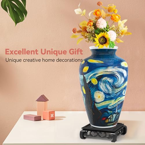 3D Puzzle Vase for Adults with 120 Plastic Pieces