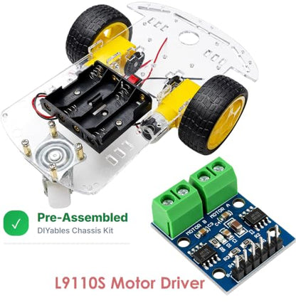 2WD Robot Car Chassis Kit with L9110S Dual Motor Driver