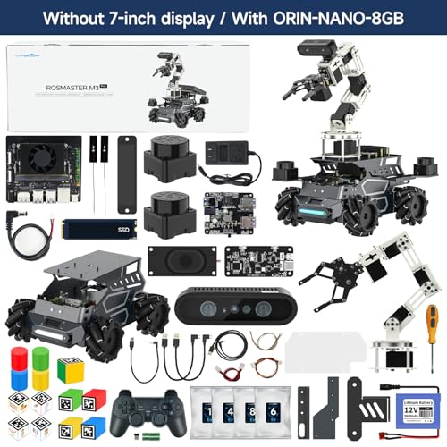Jetson Orin Nano 8GB Super ROS2 AI Robot Kit Large AI Model Supports 3D Mapping Navigation