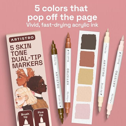 5 Skin Tones Dual (5 Count)