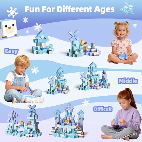 100PCS Magnetic Blocks Magnet Building Princess Castle Toys