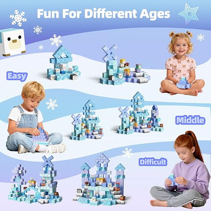 100PCS Magnetic Blocks Magnet Building Princess Castle Toys