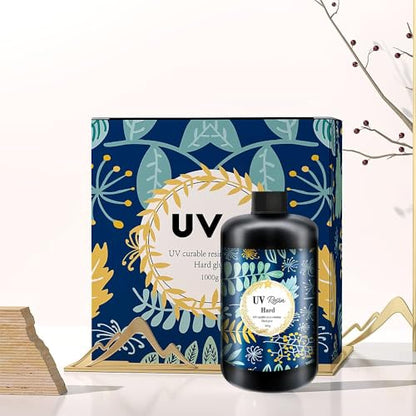Crystal Clear Hard UV Resin Upgraded Formula Ultraviolet Fast Curing for Jewelry Making Craft Decoration