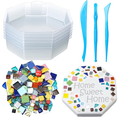 24 Pcs Stepping Stone Kit Includes Concrete Mold (24 Count)