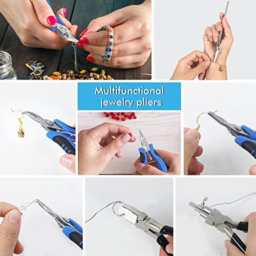 Jewelry Pliers Set Jeweler Making Tools Kit (17 Count)