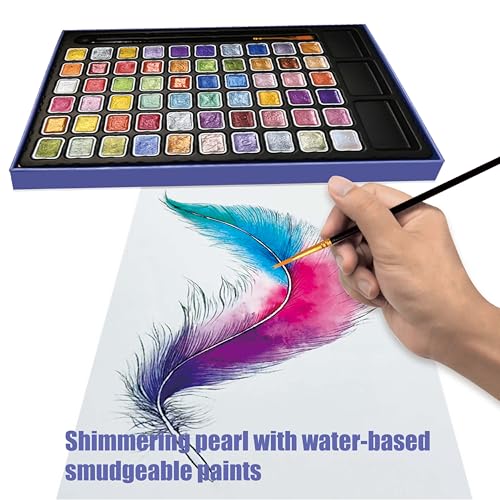 Mini Shimmer Watercolor Paint Set (60 Count)