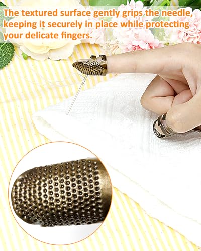 Thimble Kit 7 PCS Sewing Thimbles for Hand Sewing (7 Count)