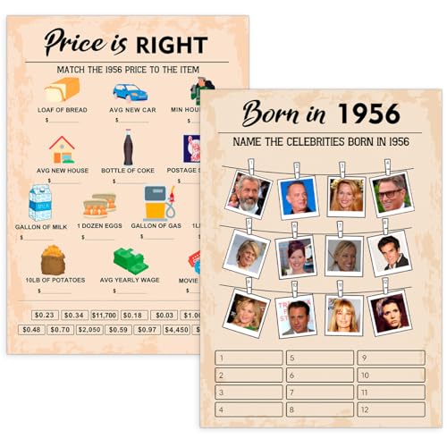 70th Birthday Party Games (30 Count)