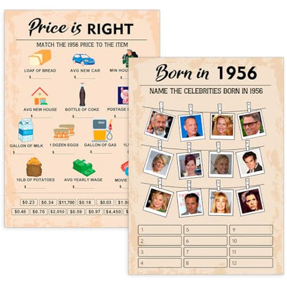 70th Birthday Party Games (30 Count)