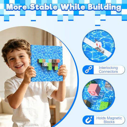 8PCS Magnetic Blocks Base Plates for Kids