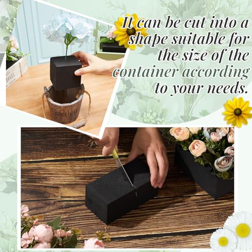 12 Pcs Reusable Floral Foam Blocks Water Weather Resistant Dry Floral Foam for Artificial Flower Arrangements Outdoor Flower Boxes Outside Hanging Planters Wedding Home Decor