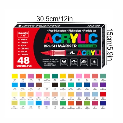 Acrylic Paint Markers (48 Count)