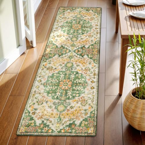 Reine Bohemian 2x6 Washable Hallway Runner Rug