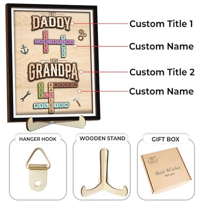 First Dad Now Grandpa Gifts for Fathers Day from Son Daughter