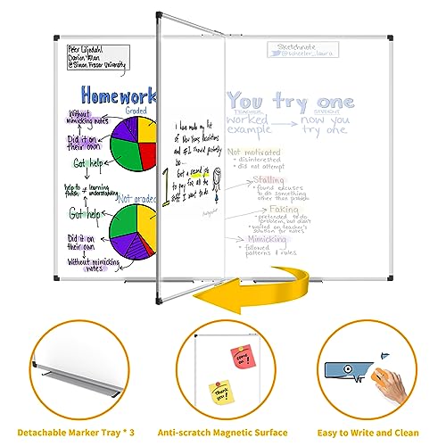 XBoard Magnetic Whiteboard 72 x 48 Inch