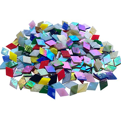 Magic Iridescent Mosaic Tiles for Crafts (15 Ounce)