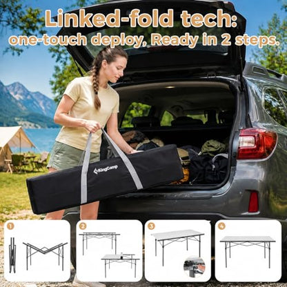 Large 53.5" Folding Camping Table