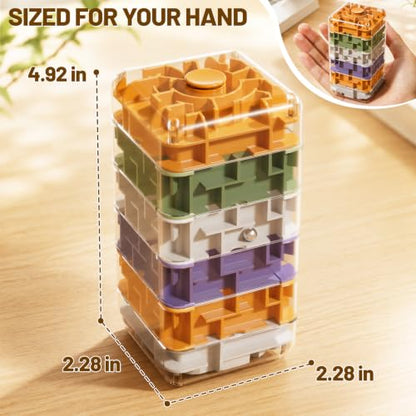6 Layer 3D Rolling Ball Maze Cube