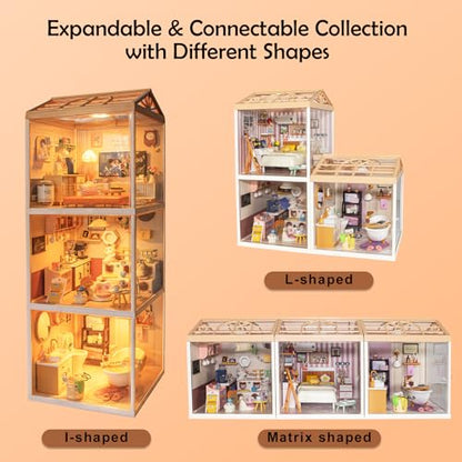 Modern Living Room DIY Miniature House Kit for Adults