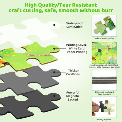 Magnetic Puzzles for Toddlers 3 (60 Count)