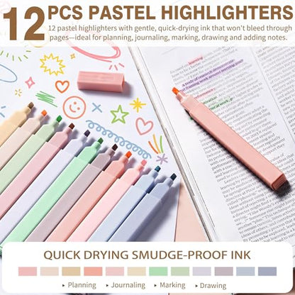 62PCS Aesthetic Back to School Supplies w (62 Count)