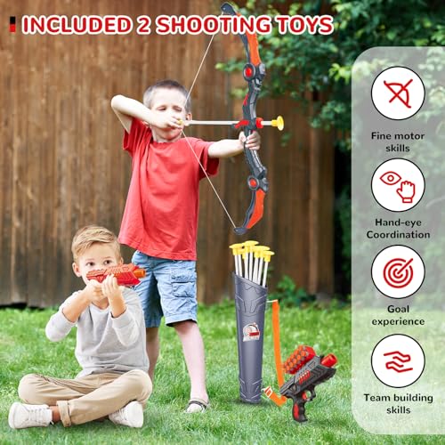 Bow and Arrow Toys for Kids (44 Count)