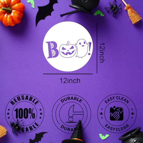 Halloween Stencils for Painting on Wood 12" Round Halloween Stencils (9 Count)
