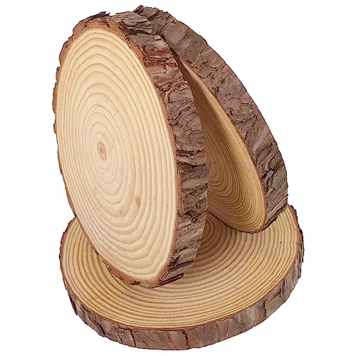 3pcs Outdoor Wooden Stepping Stones Japandi Decor Round Wood Outdoor Garden Paver Patio Stepping Log Garden Stone Kit